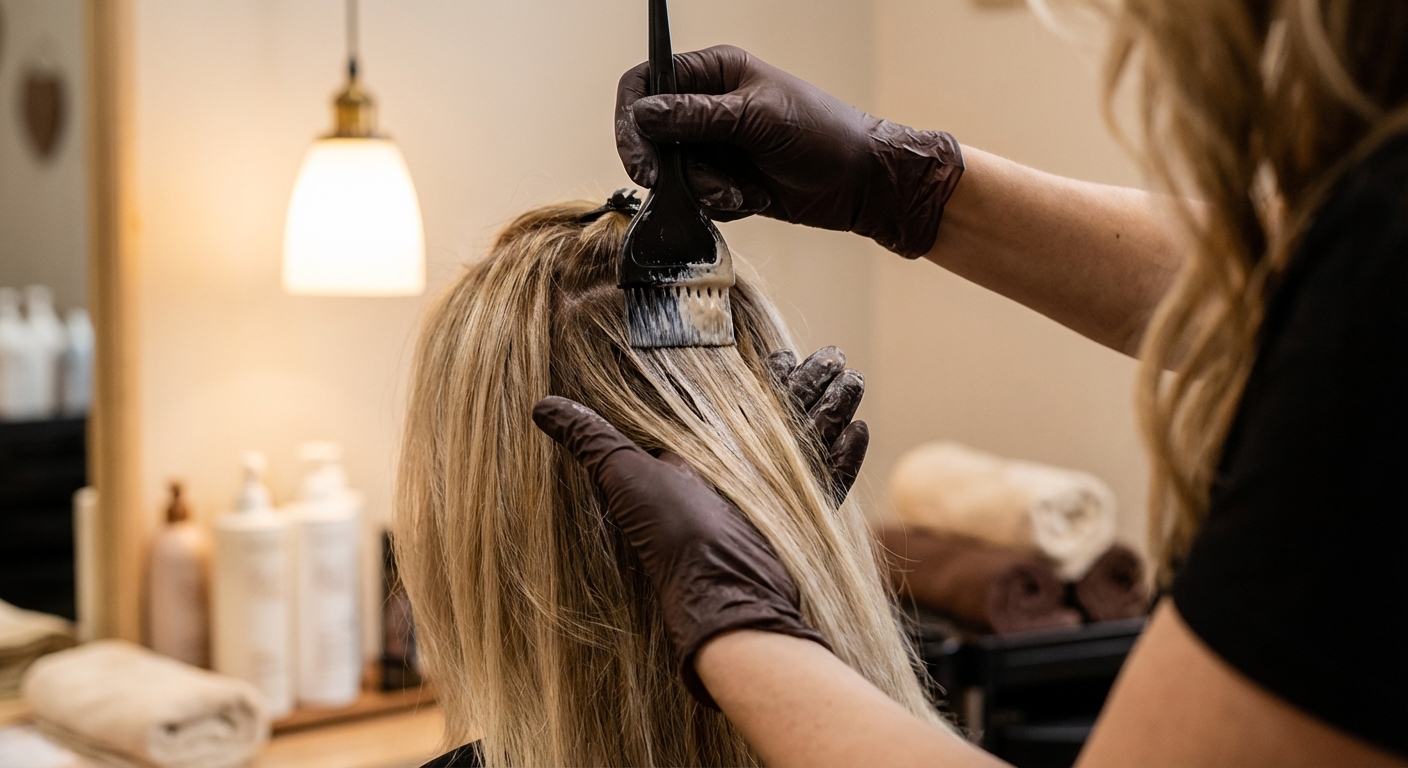 Pflanzenhaarfarbe und Coloration